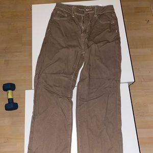 Brown straight pant jeans